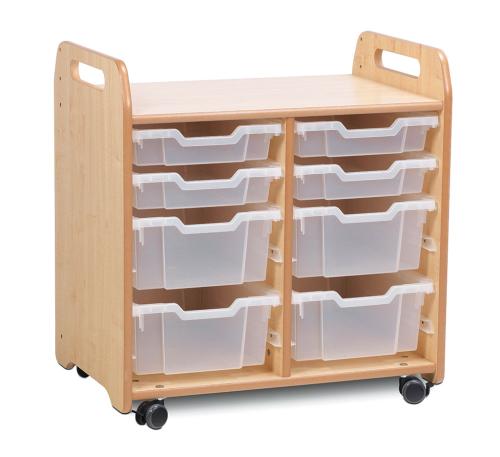 Tray Storage Unit (2 column) with 4 Shallow and 4 Deep Trays
