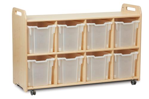 Discovery Shelf Storage with 8 Clear Trays (4 Column)