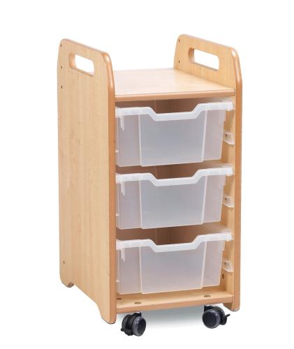 Tray Storage Unit (1 column) with 3 Deep Trays 