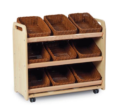 Tilt Tote Storage with 9 baskets 