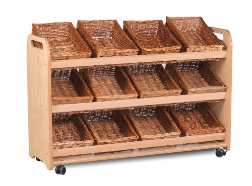 Tilt Tote Storage with 12 Baskets