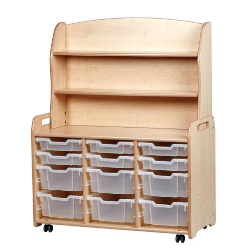 Triple Column with Welsh Dresser Add-on with 6 Shallow, 6 Deep Trays
