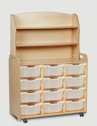 Triple Column with Welsh Dresser Add-on with 12 Deep Trays