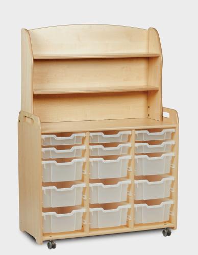 Triple Column with Welsh Dresser Add-on with 6 Shallow, 9 Deep Trays