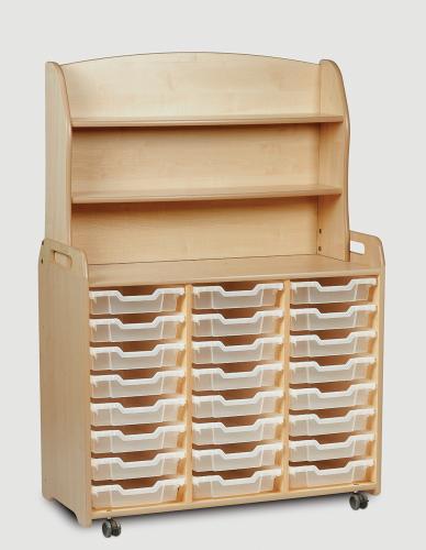 Triple Column with Welsh Dresser Add-on with 24 Shallow Trays