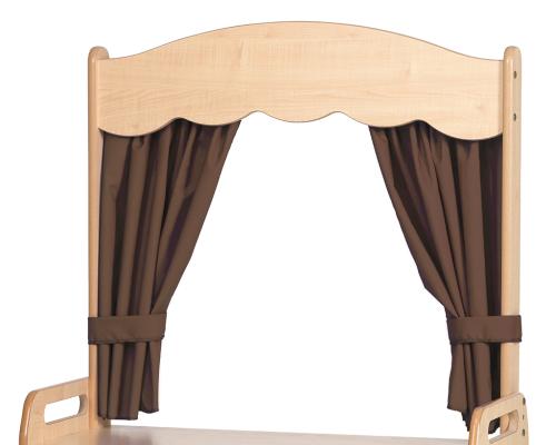 Theatre Add-on with Taupe Curtains