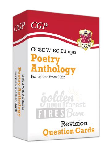 New GCSE English WJEC Eduqas Poetry Anthology Revision Question Cards (For exams from 2027)