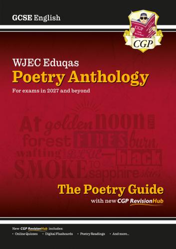 New GCSE English WJEC Eduqas Anthology Poetry Guide with CGP RevisionHub (for exams from 2027)