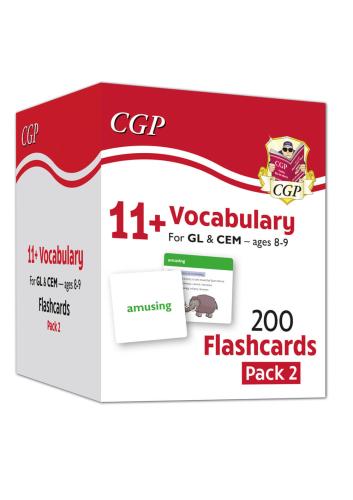11+ Vocabulary Flashcards for Ages 8-9 - Pack 2