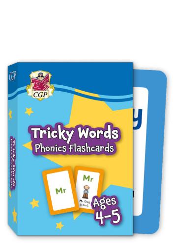 Tricky Words Phonics Flashcards for Ages 4-5 (Reception)