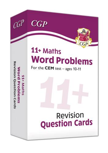 11+ CEM Revision Question Cards: Maths Word Problems - Ages 10-11
