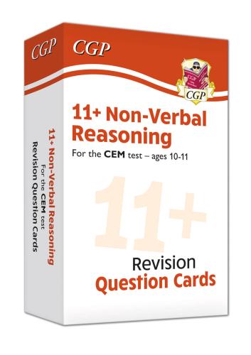 11+ CEM Non-Verbal Reasoning Practice Question Cards - Ages 10-11