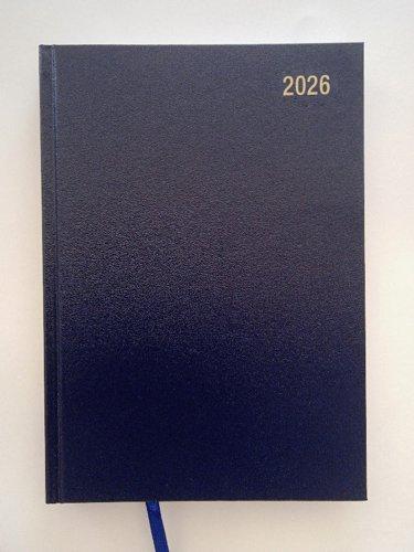 Diary A5 2 Days To A Page 2026 Blue