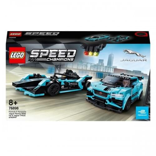 LEGO 76898 Speed Champions Formula E Panasonic Jaguar Racing GEN2 & Jaguar I-PACE eTROPHY