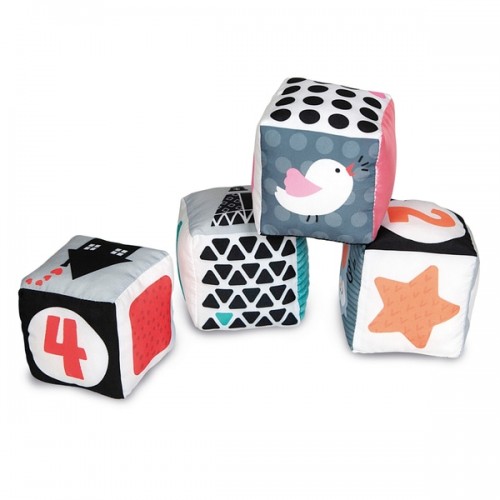Baby Clementoni Black and White Soft Activity Blocks