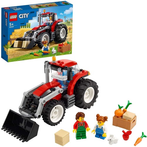 Lego 60287 City Great Vehicles Tractor Toy, Farm Set with Rabbit Figure