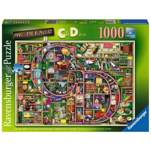 Awesome Alphabet C & D 1000 piece puzzle