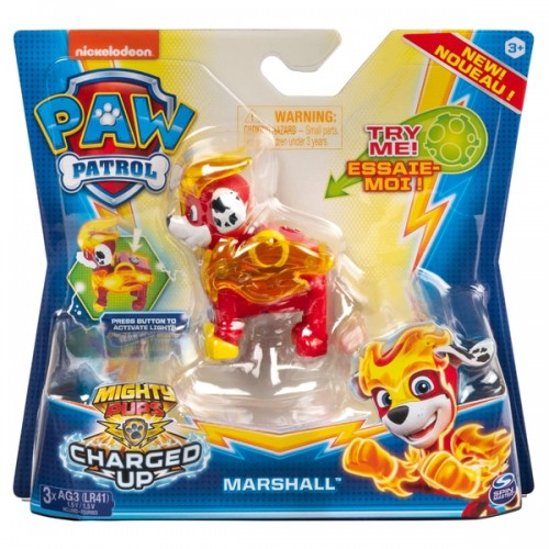 Paw Patrol – 6055929 – Mighty Pups Charged Up Figurine – Paw Patrol – Random Model