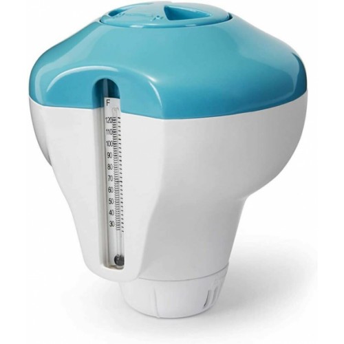 2 In 1 Floating Swimming Pool Chlorine Dispenser/Thermometer INTEX
