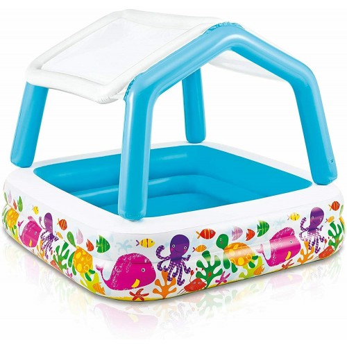 Pool Paddling Intex Sun Shade Pool Inflatable Kids Children Garden Splash