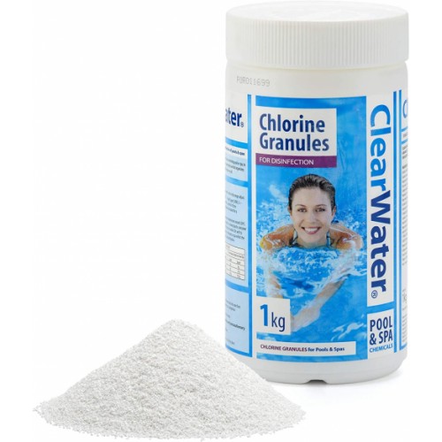 Bestway MIGO Clearwater Ch0010 Chlorine Granules for Swimming Pool and Spa Treatment, 1kg
