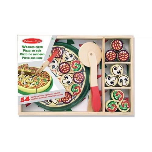 Melissa & Doug Pizza Party Wooden Play Food Set