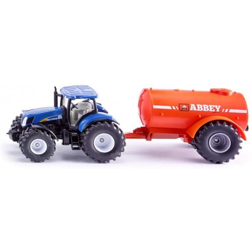 SIKU 1:50 Farmer Tractor with Single Axle Vacuum Tanker