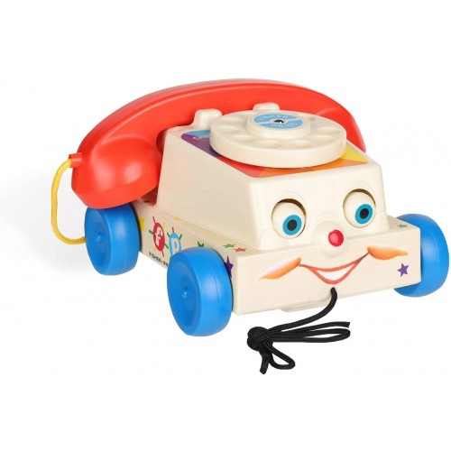 Fisher-Price Classics Chatter Telephone, Retro Baby Push Along Toy