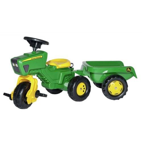John Deere Trio Trac with Electric Steering Wheel & Trailer