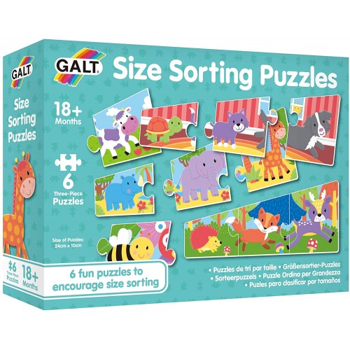 Galt Toys, Size Sorting Puzzle, Jigsaw Puzzle for Kids