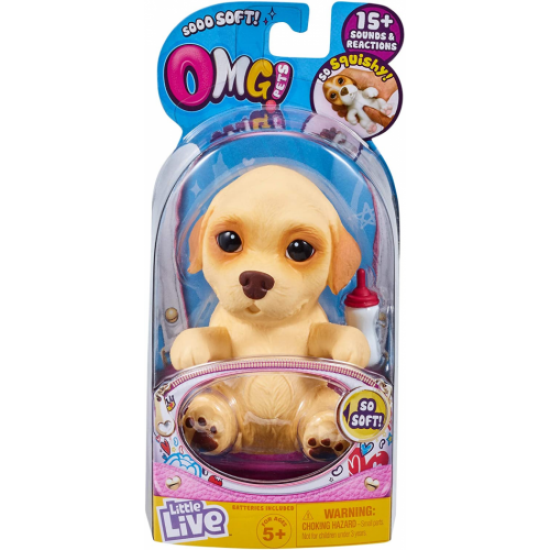 Little Live OMG Pets Soft Squishy Puppy That Comes to Life ASSORTED