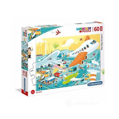CLEMENTONI THE BIG AIRPORT MAXI PUZZLE 60 PCS