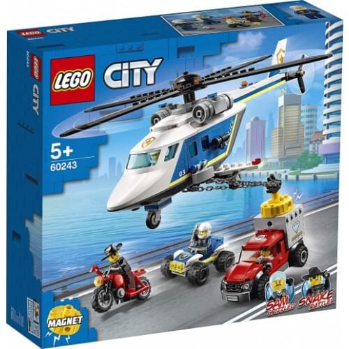 LEGO 60243 City Police Helicopter Chase with ATV and Toy Truck
