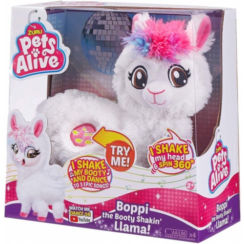 ZURU PETS ALIVE Boppi The Booty Shakin' Llama, White