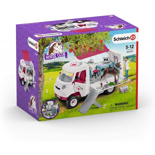 Schleich Horse Club Mobile Veterinarian Clinic Playset for Kids Ages 5-12 with Vet & Horse Toys