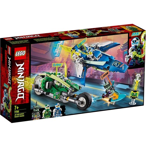 LEGO 71709 NINJAGO Jay and Lloyd's Velocity Racers with Plane and Bike Speeders
