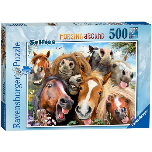 Ravensburger Selfies Horsing Around 500 Piece Jigsaw Puzzle