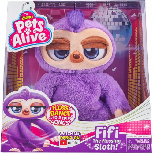 ZURU PETS ALIVE Pets Alive Fifi The Flossing Sloth