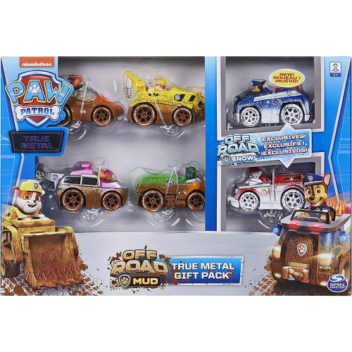 PAW Patrol - True Metal Off-Road Gift Pack of 6 Collectible Die-Cast Vehicles