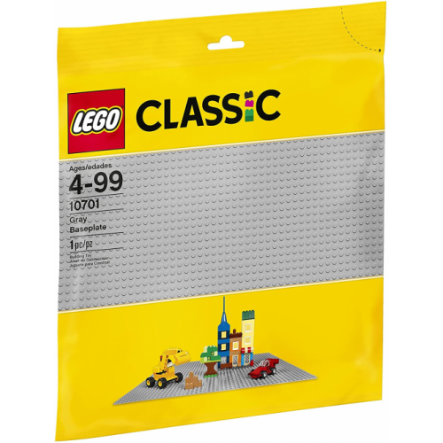 LEGO Classic Gray Baseplate 10701 Building Toy compatible with Building Bricks for Kids Play