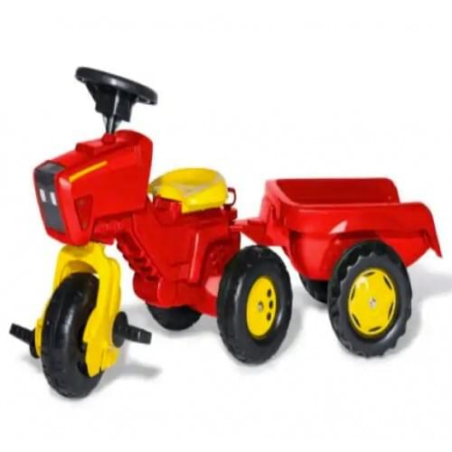 Rolly Red Tractor and Trailer with Sound Steering