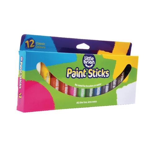 Little Brian Paint Sticks Assorted (Pack of 12)