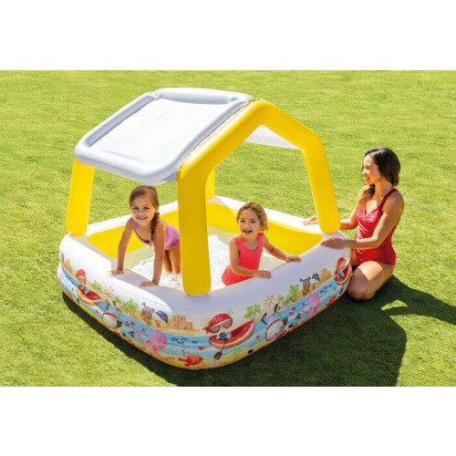 Pool Paddling Intex Sun Shade Pool Inflatable Kids Children Garden Splash