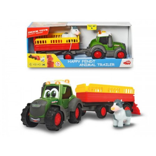 Happy Fendt Hay Baler, Animal Trailer, Toy Car for Children from 1 Year