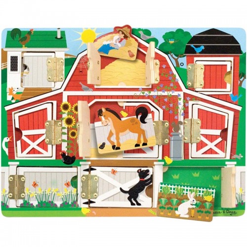 Wooden Toys Magnetic Hide And Seek Farm