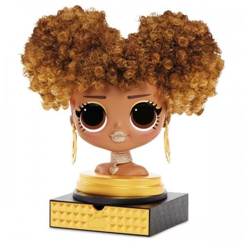 L.O.L. Surprise! O.M.G. Styling Head with Stick-on Hair for Endless Styles - 30 Surprises & Accessories