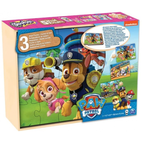 Paw Patrol 3 Wooden Puzzles The Pat Patrol