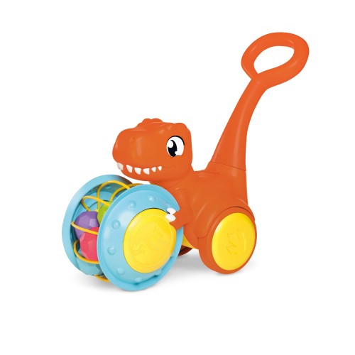 Tomy Pic & Push T. Rex, Children, Jurassic World, Educational Push & Go Vehicle, Colourful Dinosaur Toy for Baby Boys & Girls Aged 12 Months +
