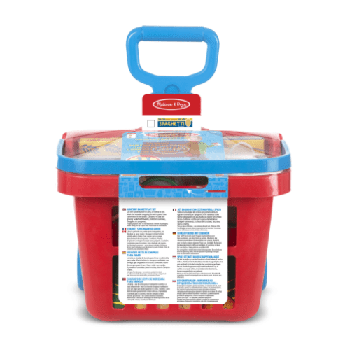 Melissa & Doug Fill & Roll Grocery Basket Play Set