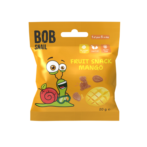 Bob Snail Fruit Bites - Mango (20x20g)